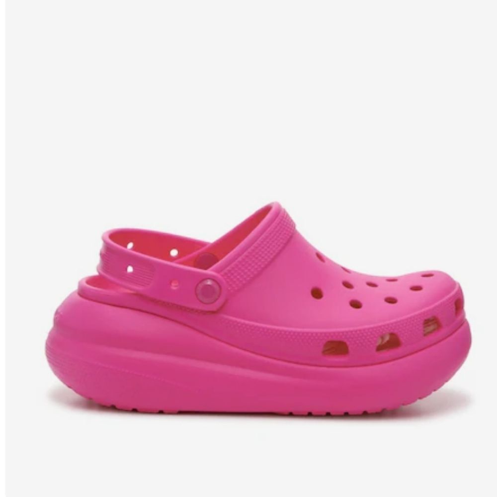 Crocs Classic Crush Clog Hot Pink NWT 10 Lightweight Comfort Shoes | Barbiecore - Picture 14 of 16